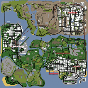 Mapa de Gimnasios