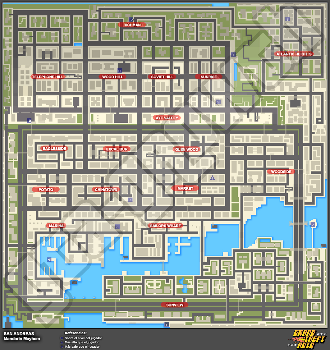 Mapa de Frenes�s asesinos > San Andreas > Mandarin Mathem