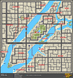 Mapa de Misiones secretas > Liberty City > Gangsgta Bang