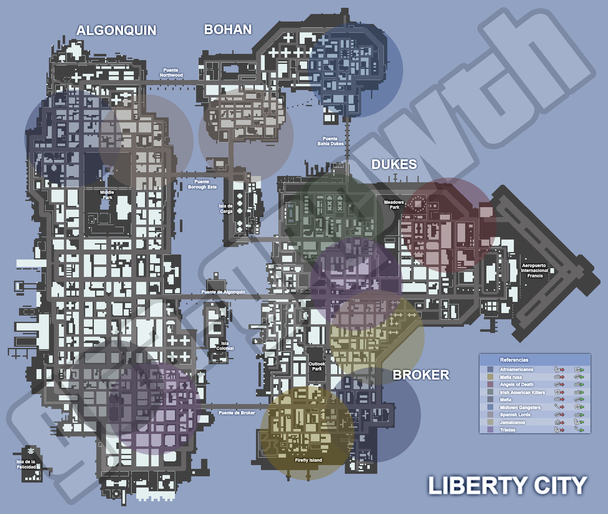 gta chinatown wars map