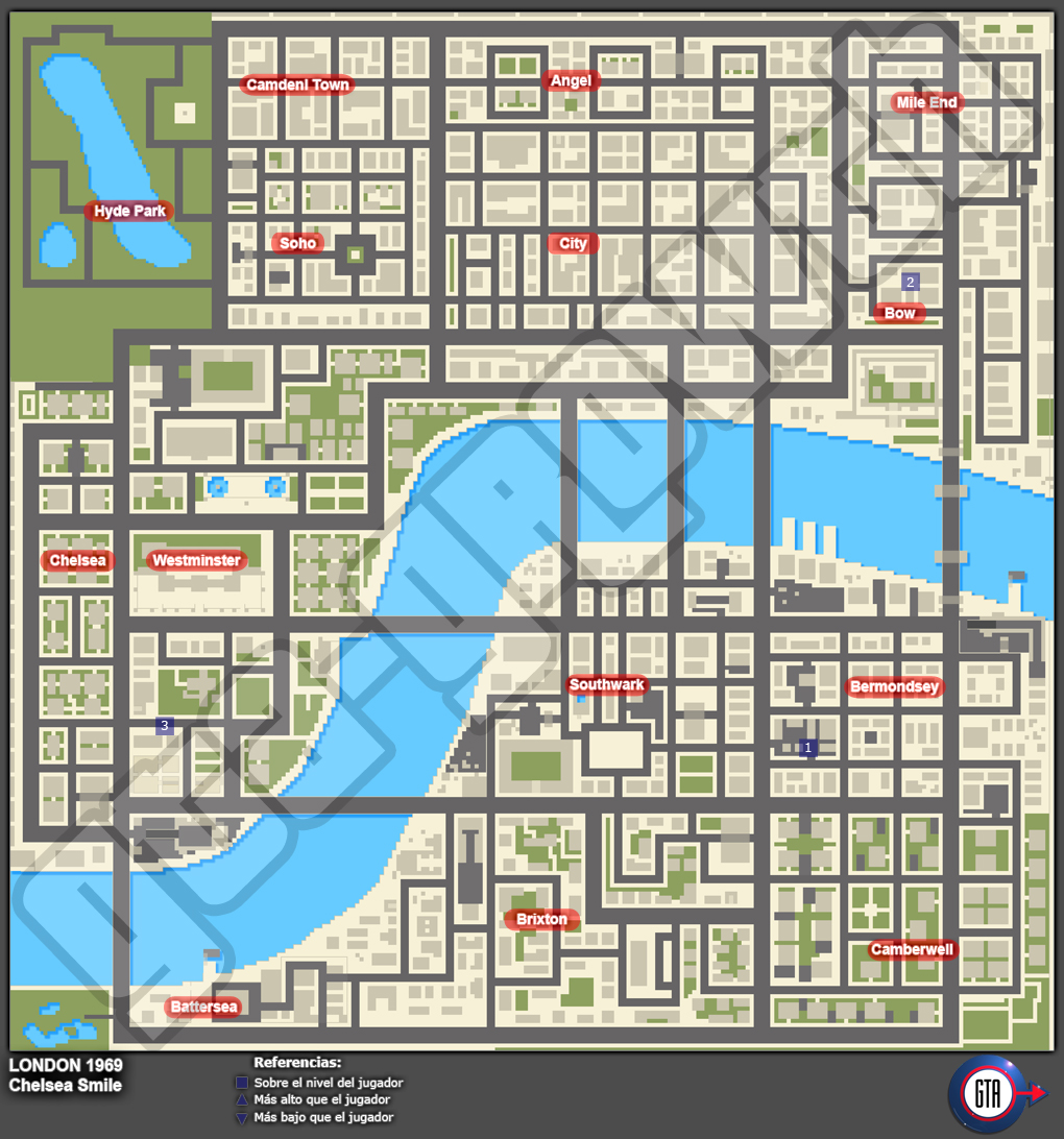 Mapa de Misiones secretas de Chelsea Smile