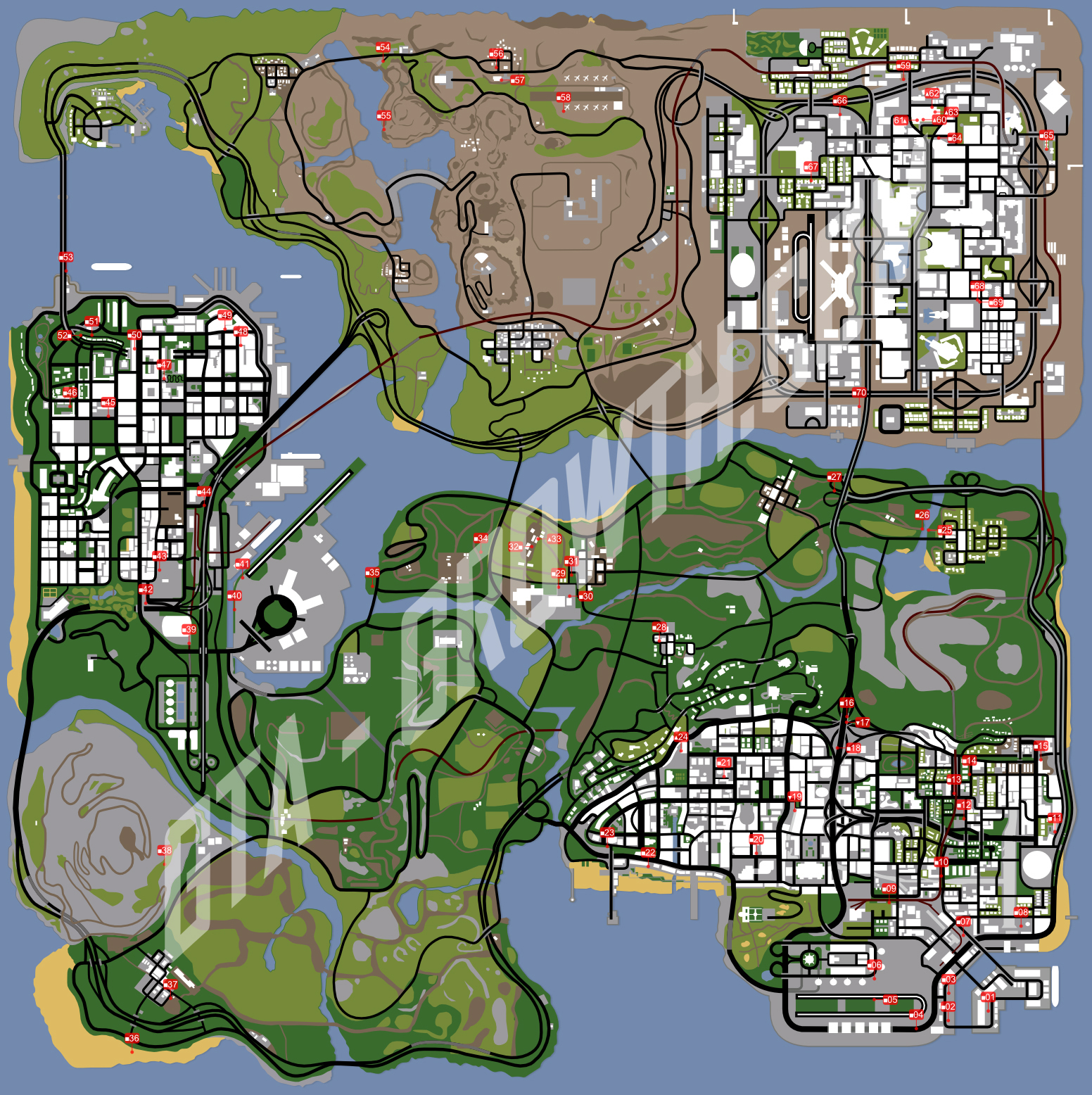 Mapa de Saltos únicos