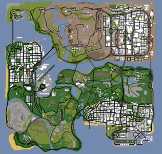 gta sa mapa Mapas de GTA: San Andreas · GTA Growth gta sa mapa