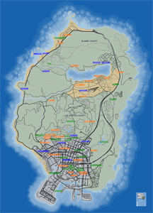 Mapa de Extraños y locos